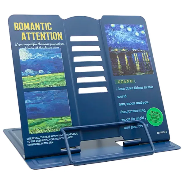 Подставка для книг New World Romantic Attention Тёмно-синий / Металл photo 1