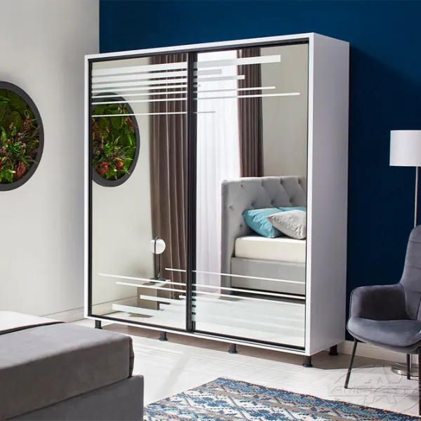 Шкаф Ambianta Venus 200 x 58см x 224 / ДСП / Белый photo 3 Шкаф Ambianta Venus 200 x 58см x 224 / ДСП / Белый photo 3