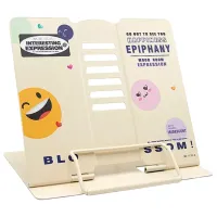 Подставка для книг New World Emoji  Персиковый / Металл