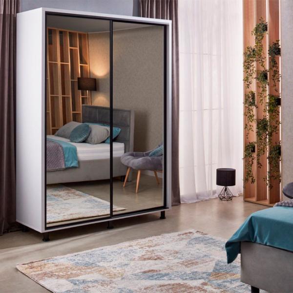 Dulap Ambianta Havana 120 x 58 x 224 / DSP / Alb photo 2