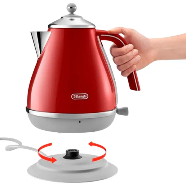 Ceainic electric DeLonghi KBOC 2001 R 1.7l / Ascuns / Red photo 3