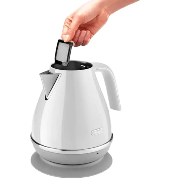 Ceainic electric DeLonghi KBOC 2001 W 1.7l / Ascuns / White photo 3