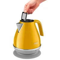 Электрочайник DeLonghi KBOC 2001 Y 1.7л / Скрытый / Желтый photo 2