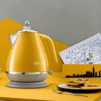 Электрочайник DeLonghi KBOC 2001 Y 1.7л / Скрытый / Желтый photo 5