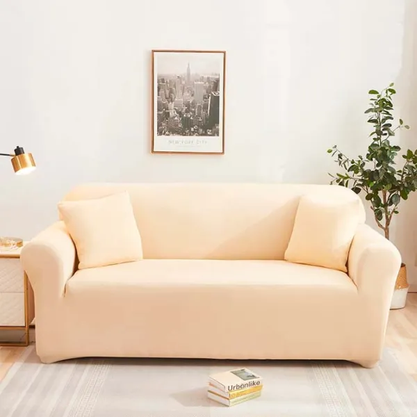 Чехол Relaxe Home Solid Sofa Cover Светло-Бежевый / Спандекс photo 1 Чехол Relaxe Home Solid Sofa Cover Светло-Бежевый / Спандекс photo 1