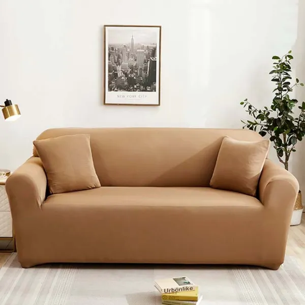 Чехол Relaxe Home Solid Sofa Cover Бежевый / Спандекс photo 1 Чехол Relaxe Home Solid Sofa Cover Бежевый / Спандекс photo 1