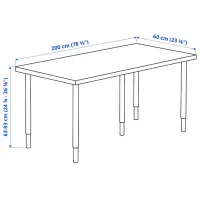 Офисный стол Ikea Lagkapten/Olov ДСП/ Белый photo 5