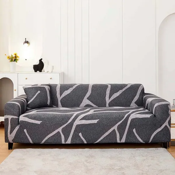 Чехол Relaxe Home Solid Sofa Cover Серый змей / Спандекс photo 1 Чехол Relaxe Home Solid Sofa Cover Серый змей / Спандекс photo 1