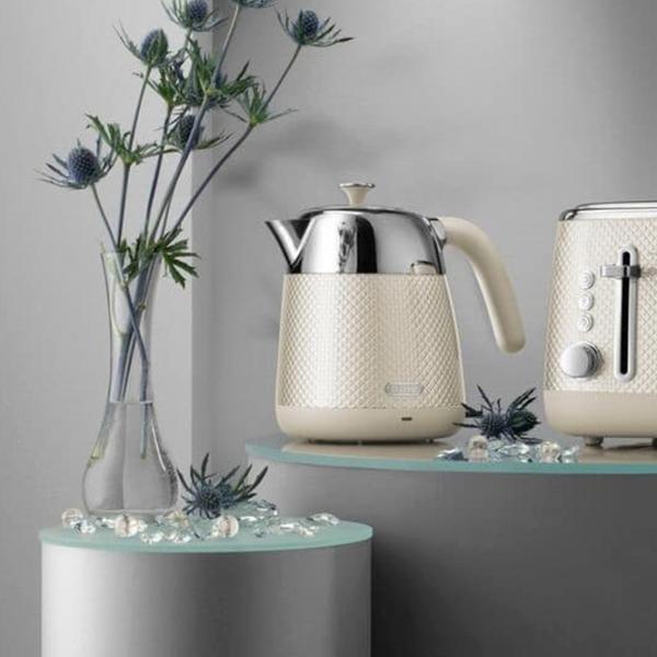 Ceainic electric DeLonghi KBL 2001 W 1.6l / Ascuns / Ivory photo 5