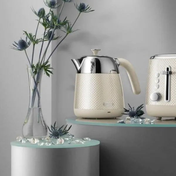 Ceainic electric DeLonghi KBL 2001 W 1.6l / Ascuns / Ivory photo 6