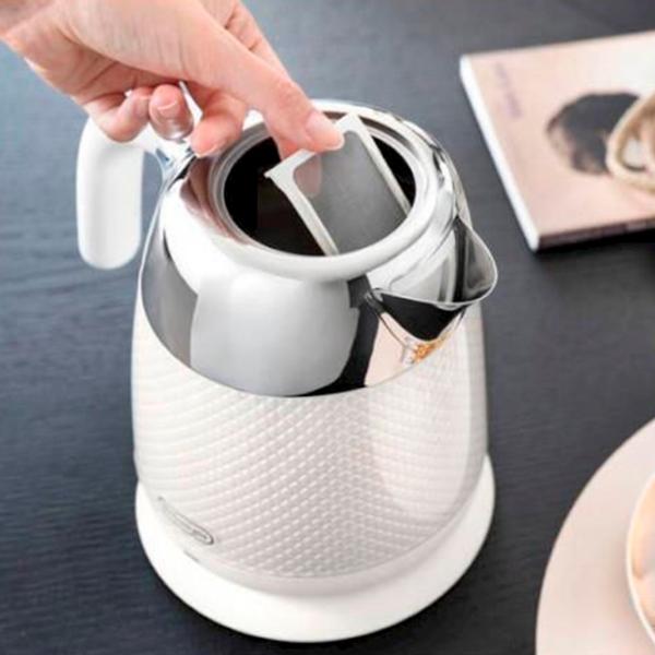 Ceainic electric DeLonghi KBL 2001 W 1.6l / Ascuns / Ivory photo 9