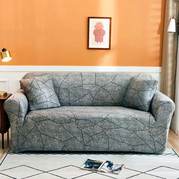 Чехол Relaxe Home Solid Sofa Cover Based grey / Спандекс photo 1 Чехол Relaxe Home Solid Sofa Cover Based grey / Спандекс photo 1