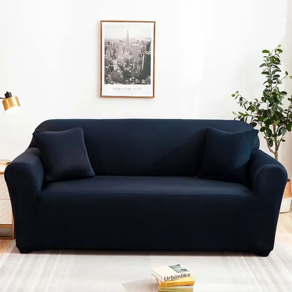Чехол Relaxe Home Solid Sofa Cover Тёмно синий / Спандекс photo 1 Чехол Relaxe Home Solid Sofa Cover Тёмно синий / Спандекс photo 1