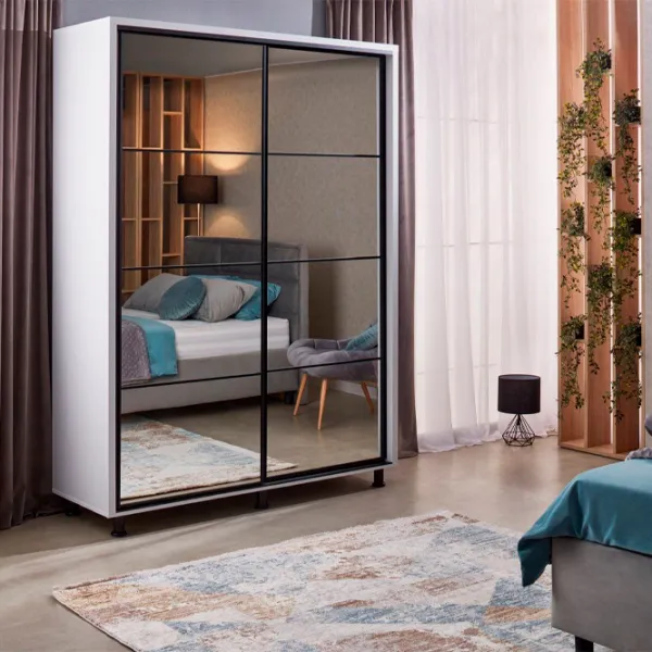 Шкаф Ambianta Torino 160 x 58см x 224 / ДСП / Белый photo 3 Шкаф Ambianta Torino 160 x 58см x 224 / ДСП / Белый photo 3