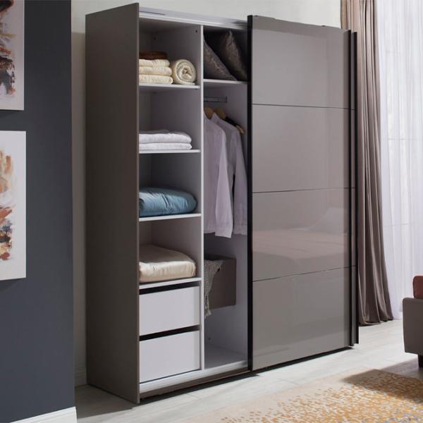 Шкаф Ambianta Space 180 x 62см x 225 / ДСП / Серый photo 3 Шкаф Ambianta Space 180 x 62см x 225 / ДСП / Серый photo 3