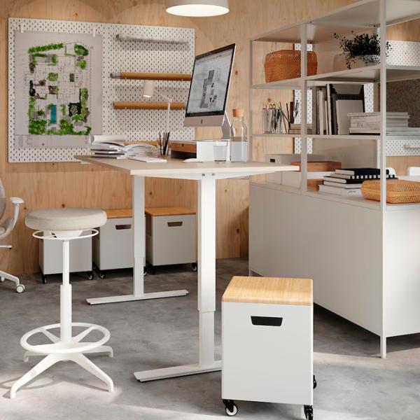 Masă de birou Ikea Trotten PAL/ White photo 2