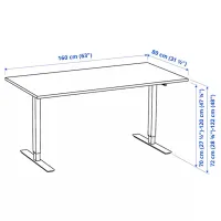 Офисный стол Ikea Trotten ДСП/ Белый photo 6