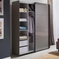 Dulap Ambianta Space 200 x 62 x 225 / DSP / Gray photo 2