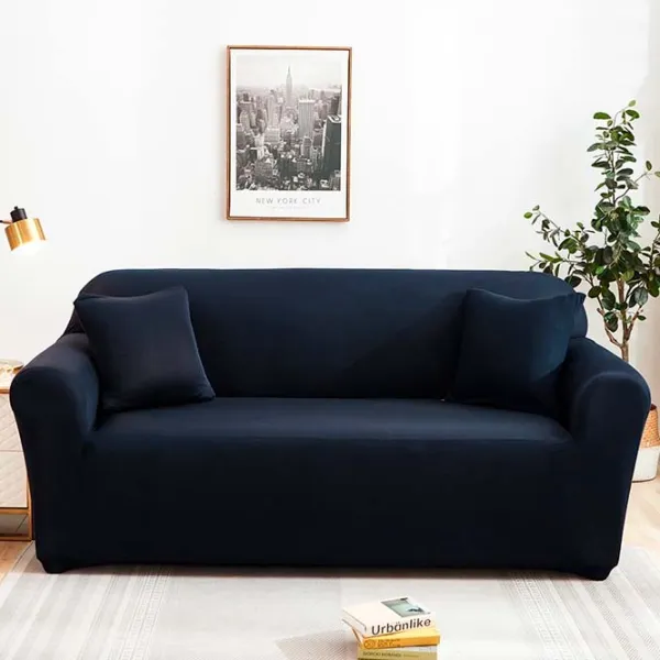 Чехол Relaxe Home Solid Sofa Cover Тёмно синий / Спандекс photo 1 Чехол Relaxe Home Solid Sofa Cover Тёмно синий / Спандекс photo 1