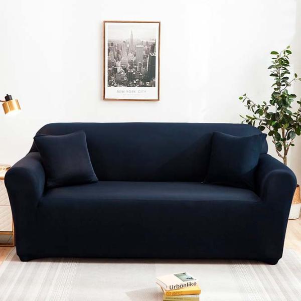 Чехол Relaxe Home Solid Sofa Cover Тёмно синий / Спандекс photo 1 Чехол Relaxe Home Solid Sofa Cover Тёмно синий / Спандекс photo 1