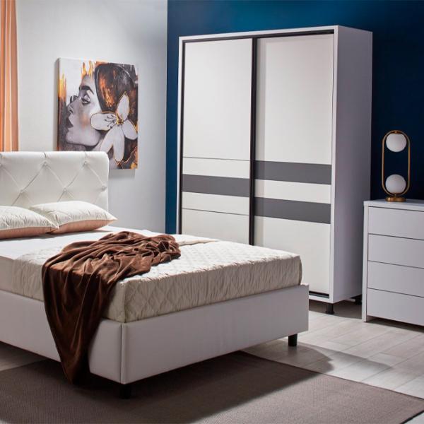 Шкаф Ambianta Cristal 200 x 58см x 224 / ДСП / Белый photo 3 Шкаф Ambianta Cristal 200 x 58см x 224 / ДСП / Белый photo 3