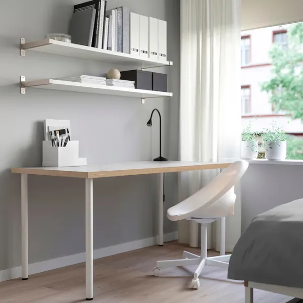 Офисный стол Ikea Lagkapten/Adils ДСП/ Антрацит photo 4 Офисный стол Ikea Lagkapten/Adils ДСП/ Антрацит photo 4