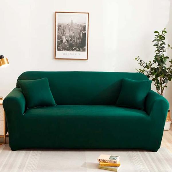 Чехол Relaxe Home Solid Sofa Cover Зеленый / Спандекс photo 1 Чехол Relaxe Home Solid Sofa Cover Зеленый / Спандекс photo 1