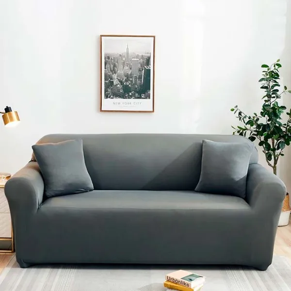 Чехол Relaxe Home Solid Sofa Cover Серый / Спандекс photo 1 Чехол Relaxe Home Solid Sofa Cover Серый / Спандекс photo 1