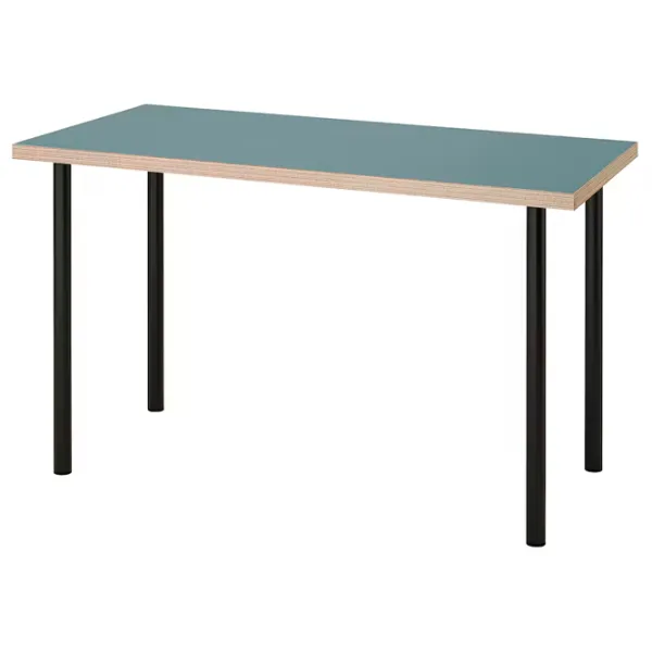 Masă de birou Ikea Lagkapten/Adils PAL/ Turquoise photo 1 Masă de birou Ikea Lagkapten/Adils PAL/ Turquoise photo 1