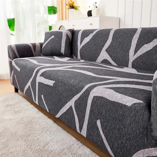 Чехол Relaxe Home Solid Sofa Cover Серый змей / Спандекс photo 2 Чехол Relaxe Home Solid Sofa Cover Серый змей / Спандекс photo 2