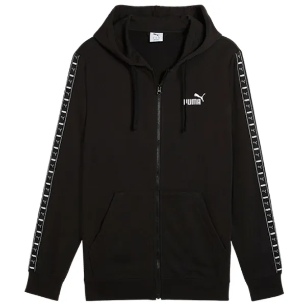 Hanorac pentru bărbați Puma Ess Tape Full-Zip Terry  Drept / Black photo 1 Hanorac pentru bărbați Puma Ess Tape Full-Zip Terry  Drept / Black photo 1