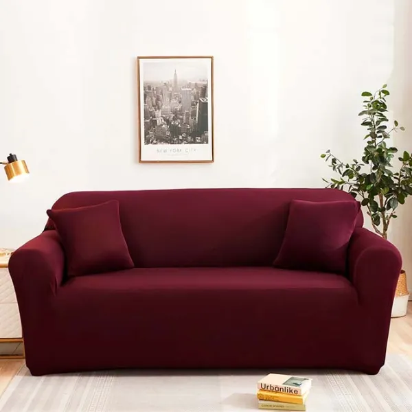 Чехол Relaxe Home Solid Sofa Cover Бордовый / Спандекс photo 1