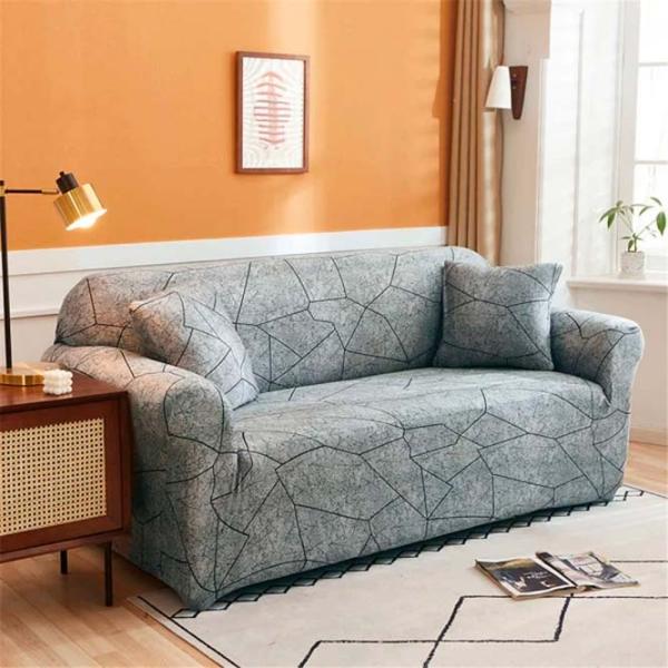 Чехол Relaxe Home Solid Sofa Cover Based grey / Спандекс photo 2 Чехол Relaxe Home Solid Sofa Cover Based grey / Спандекс photo 2