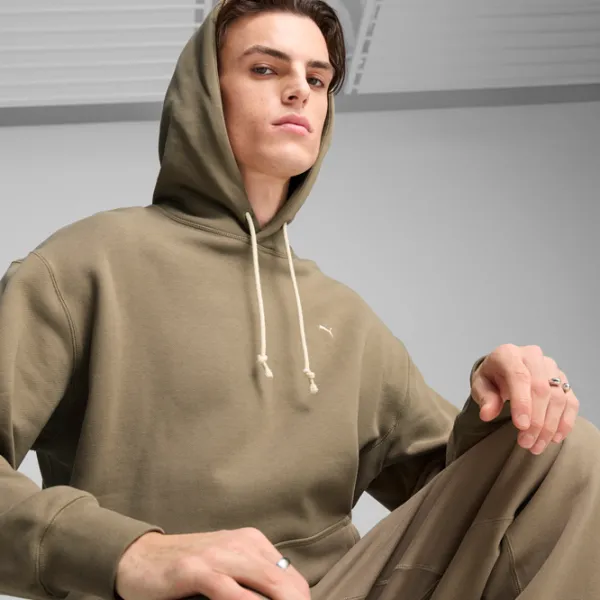 Hanorac pentru bărbați Puma MMQ  Drept / Light Brown photo 6