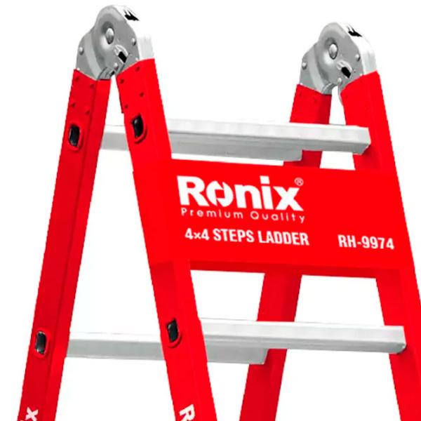 Scară pliantă Ronix RH-9974 4x4 150 kg photo 2
