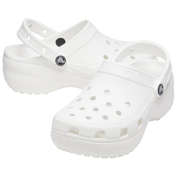 Saboți pentru femei Crocs Classic Platform Clog W 37 - 38 / White photo 1
