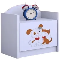 Noptiere Happy Babies SZN02 44 x 40 x 34 / PAL / White