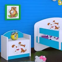 Тумбочки Happy Babies SZN02 44 x 40 x 34см / ЛДСП / Синий photo 3