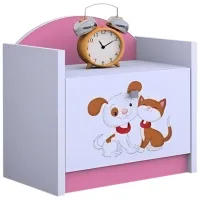 Noptiere Happy Babies SZN02 44 x 40 x 34 / PAL / Pink