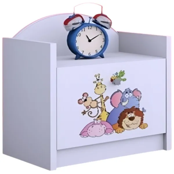 Тумбочки Happy Babies SZN02 44 x 40 x 34см / ЛДСП / White photo 1