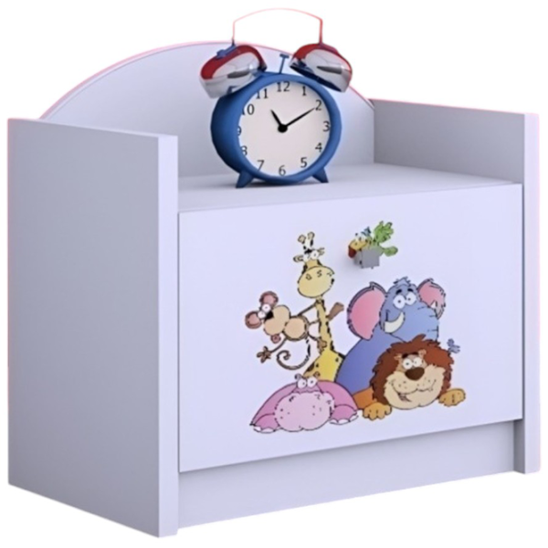 Тумбочки Happy Babies SZN02 44 x 40 x 34см / ЛДСП / White photo 1