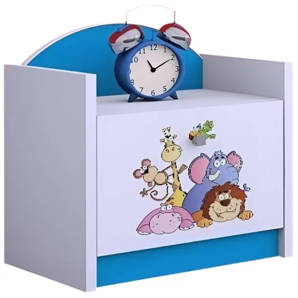 Noptiere Happy Babies SZN02 44 x 40 x 34 / PAL / Blue photo 1