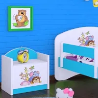 Тумбочки Happy Babies SZN02 44 x 40 x 34см / ЛДСП / Синий photo 3
