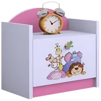 Noptiere Happy Babies SZN02 44 x 40 x 34 / PAL / Pink