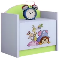 Noptiere Happy Babies SZN02 44 x 40 x 34 / PAL / Green