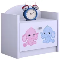 Noptiere Happy Babies SZN02 44 x 40 x 34 / PAL / White