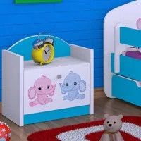 Тумбочки Happy Babies SZN02 44 x 40 x 34см / ЛДСП / Синий photo 2