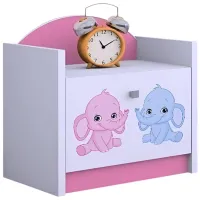 Noptiere Happy Babies SZN02 44 x 40 x 34 / PAL / Pink