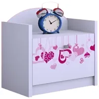 Noptiere Happy Babies SZN02 44 x 40 x 34 / PAL / White