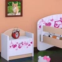 Тумбочки Happy Babies SZN02 44 x 40 x 34см / ЛДСП / Light Pear photo 3